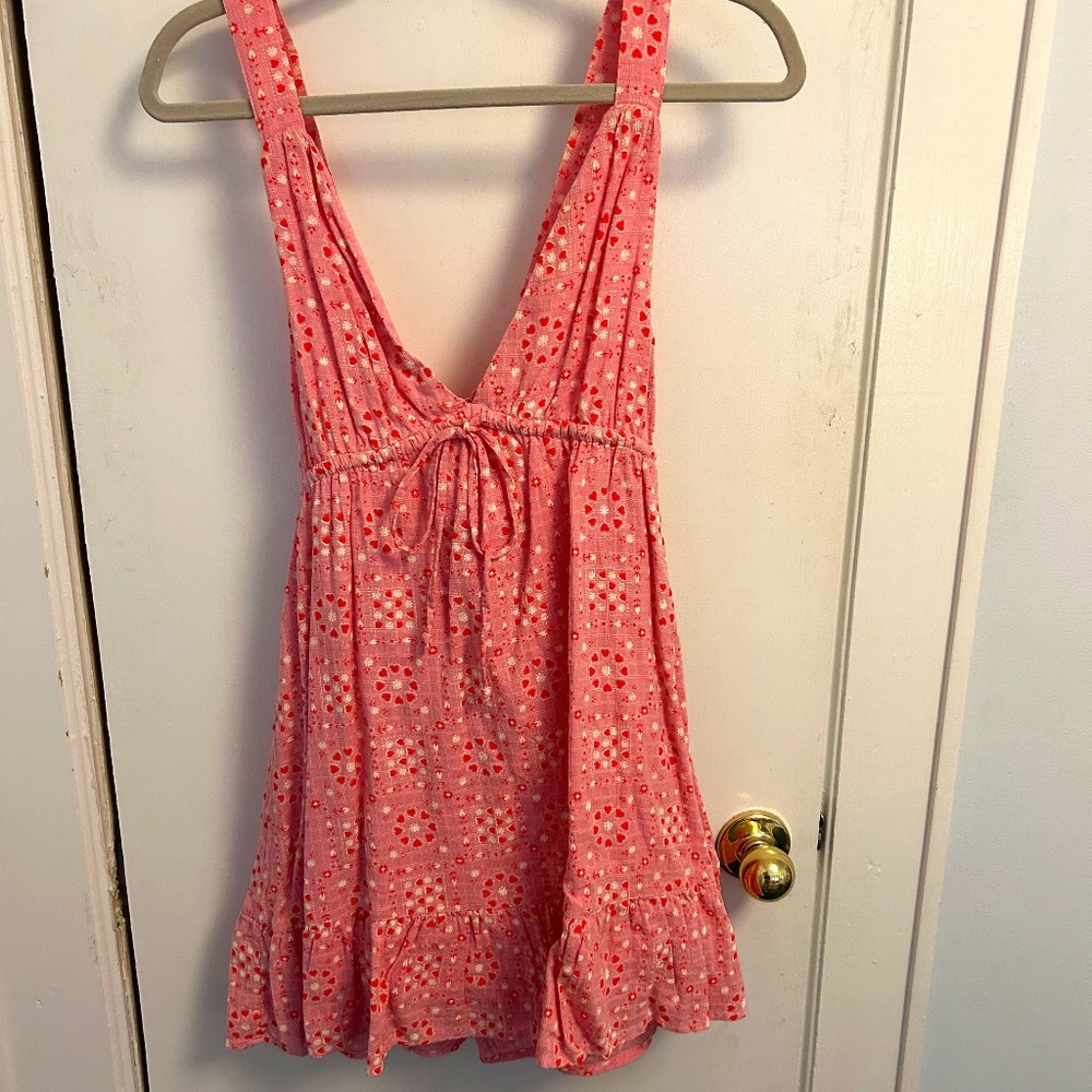 Urban Outfitters Pink Eyelet Sundress – Size Small